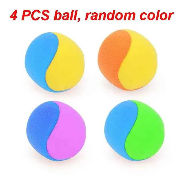 Sticky Dodge Ball Game Vest Outdoor Sports Toy Jersey Fabric  Props Throw Catch Soft Fleece Balls Safe for Kids Teens Adults