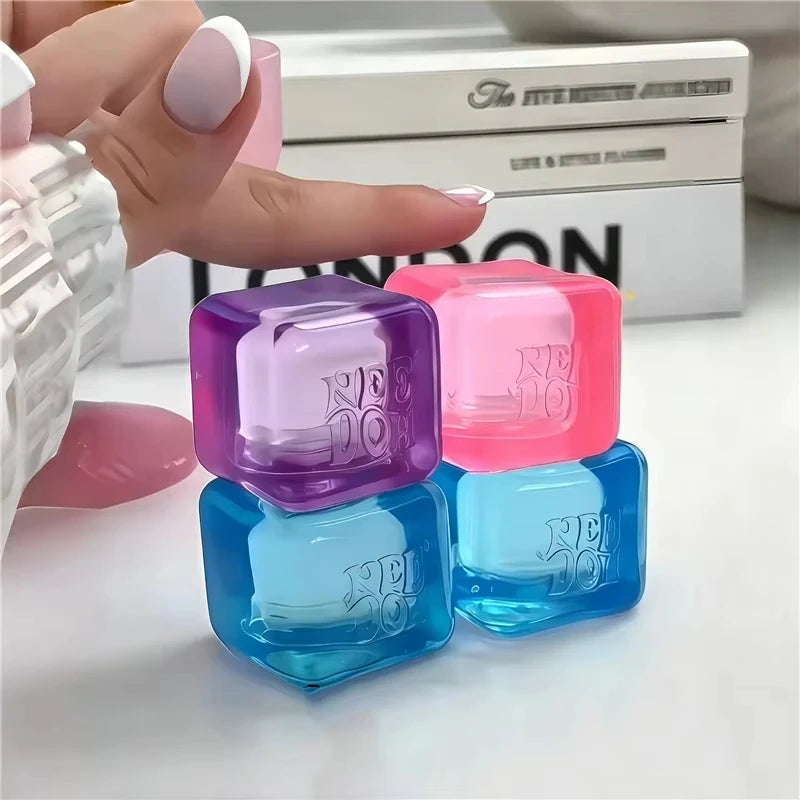 Needoh Teenie Nice Ice Cube Slow Rebound Squishy Toys Mini 4 Pack Set Sensory Toy Anti-Stress Party Favors Gifts For Kids Adults