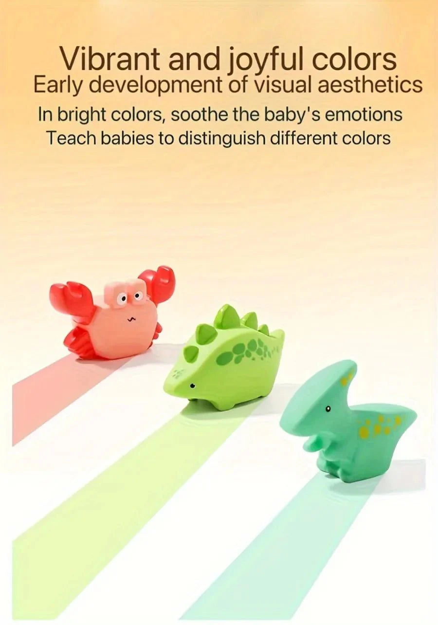 Dinosaur Squirt Bath Toys | Soft Squeeze Water Toys for Toddlers