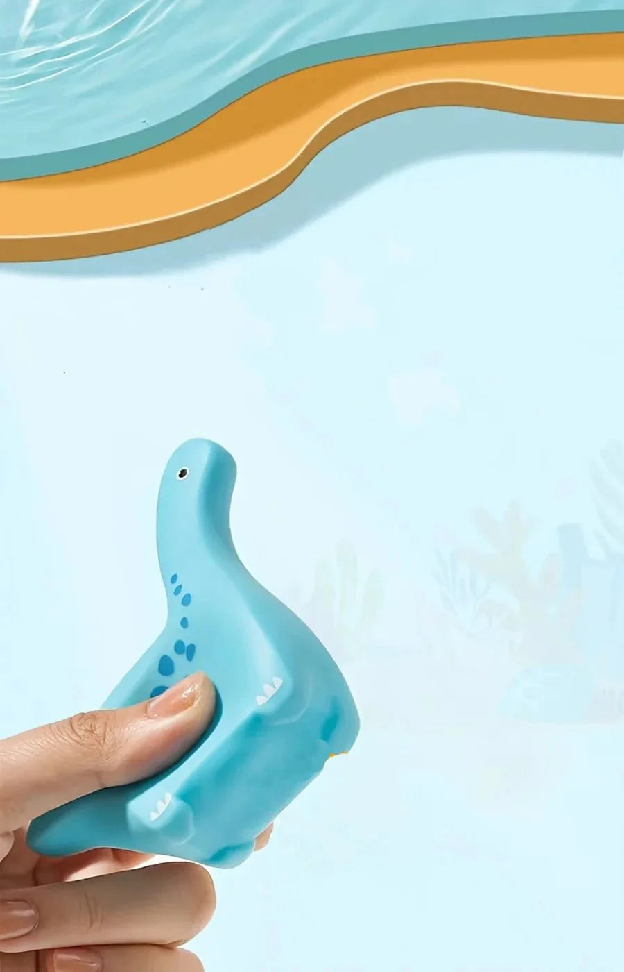Dinosaur Squirt Bath Toys | Soft Squeeze Water Toys for Toddlers